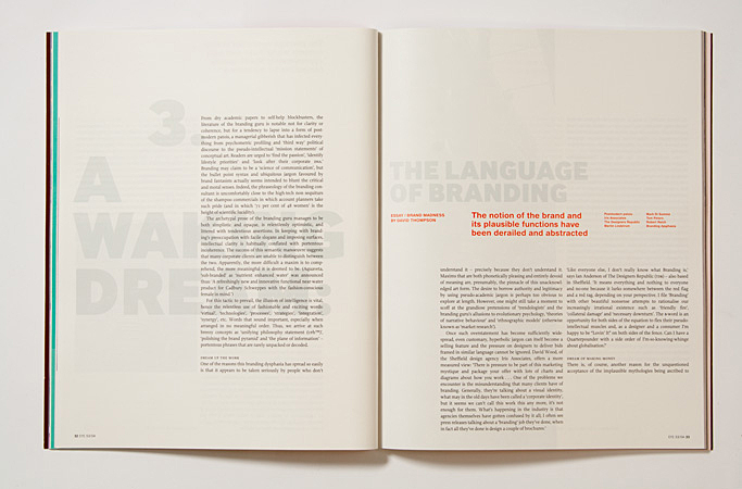 Issue 53: the language of branding by David Thompson