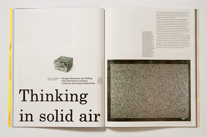 Issue 57: letterpress by Steve Rigley